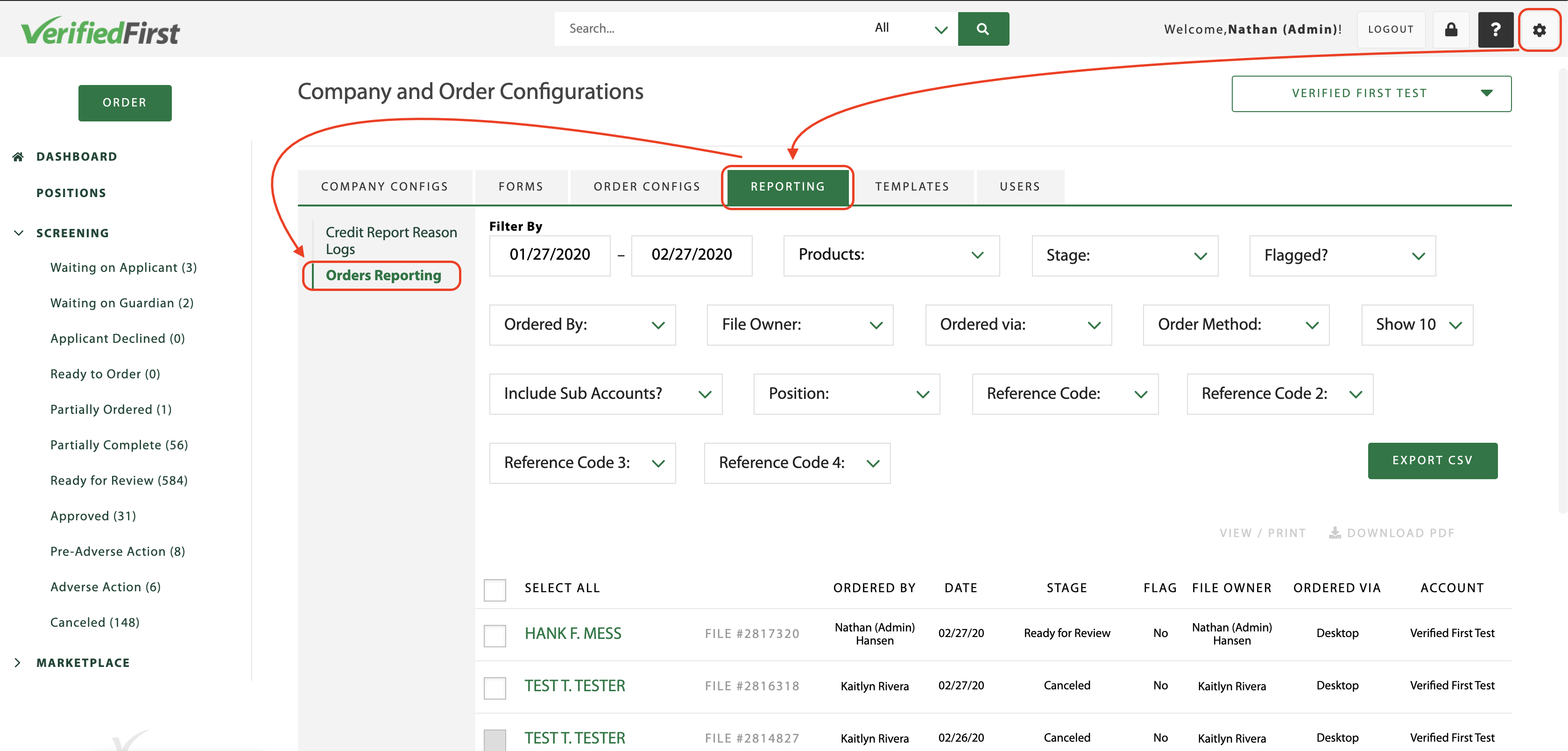 bill4time report filters