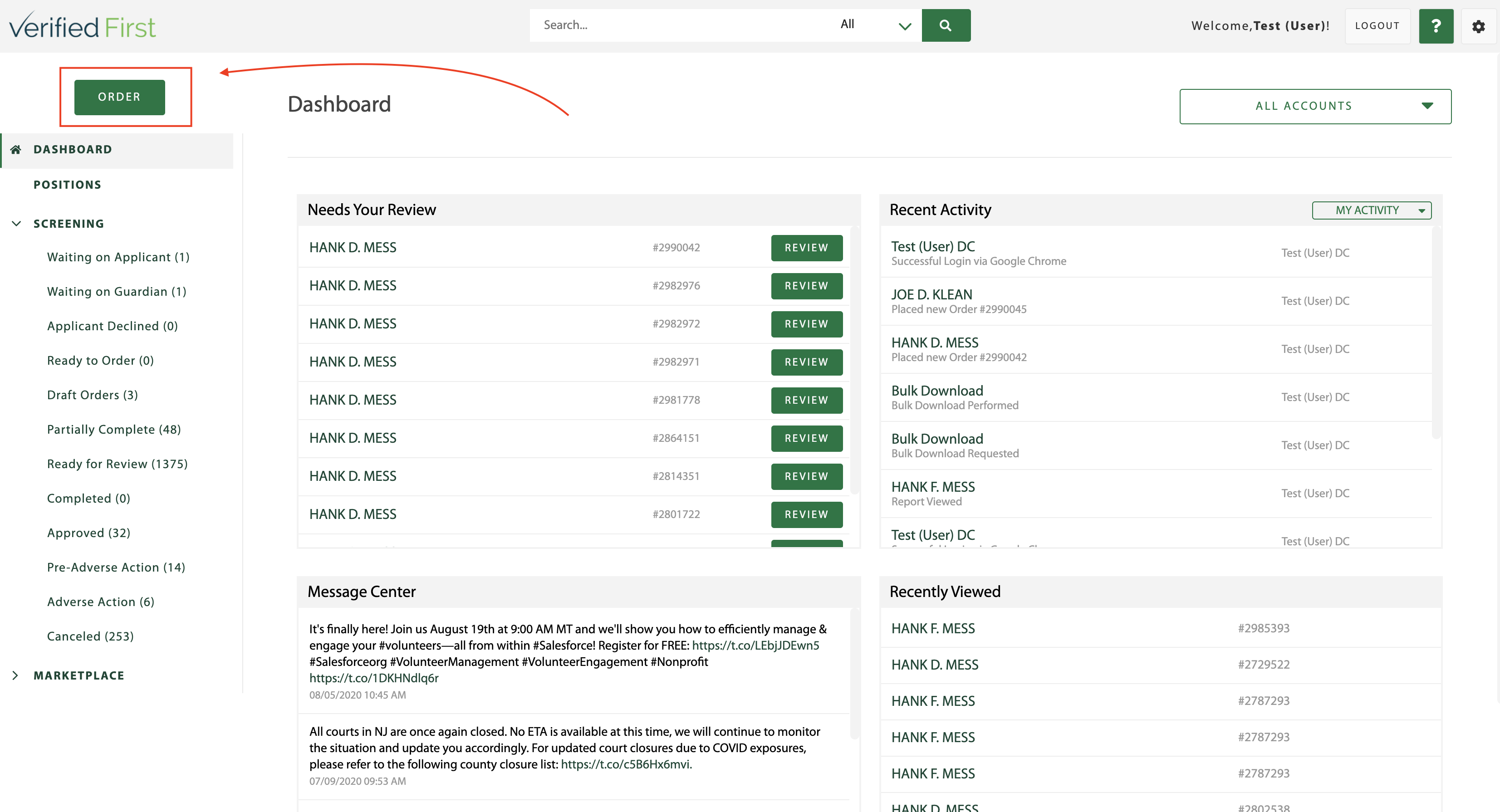 Order Pre-Pull Functionality/Unlimited Jurisdiction Products – Client ...